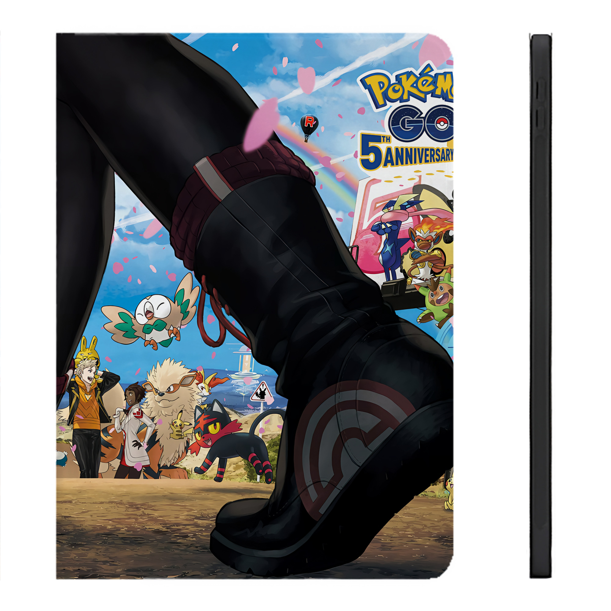 （画像用） ポケットモンスター Pokémon IPadケース ペンホルダー付き ブックスタイルデザイン